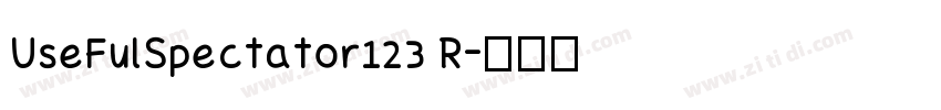 UseFulSpectator123 R字体转换